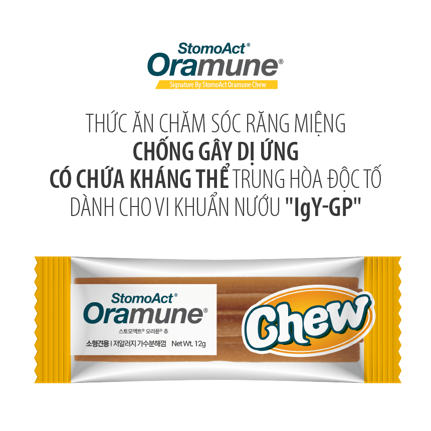 Thức ăn chăm sóc răng miệng chống dị ứng Oramune Chew dạng bánh thưởng cho chó lẻ thanh 12g - Image 3