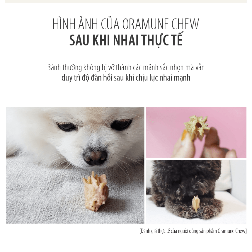 Thức ăn chăm sóc răng miệng chống dị ứng Oramune Chew dạng bánh thưởng cho chó lẻ thanh 12g - Image 14