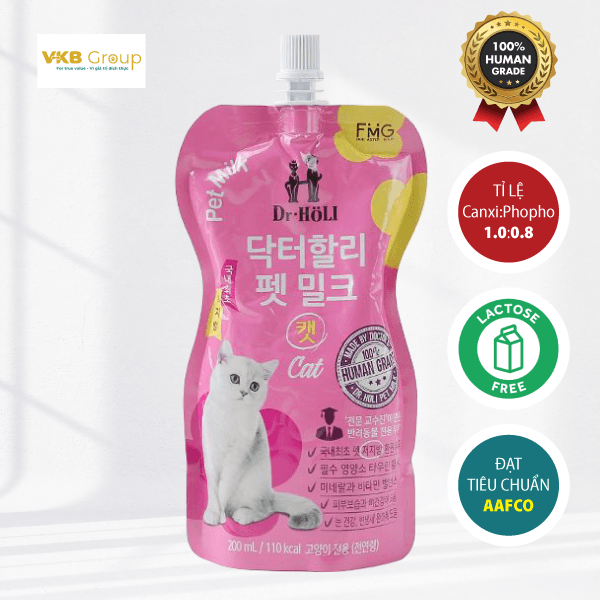 Sữa cho Mèo Dr.Holi Pet Cat Milk 200ml