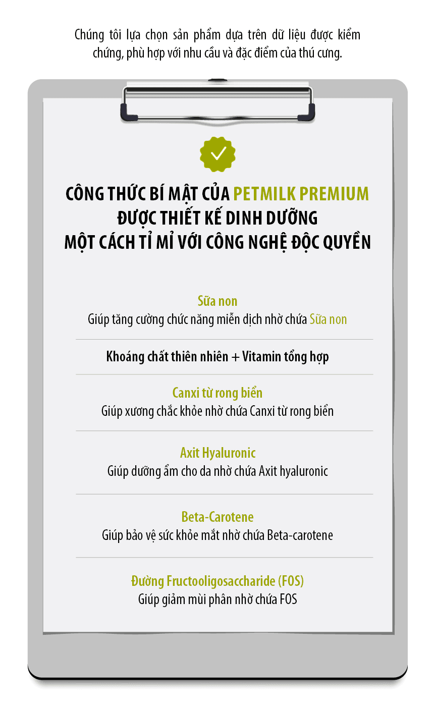 điểm nổi bật của sữa cho chó con