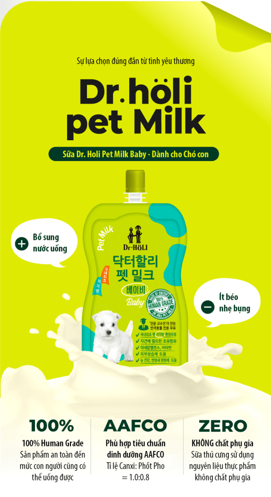 Sữa dành cho chó con