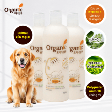 sữa tắm cho chó kèm xả hương yến mạch Organic