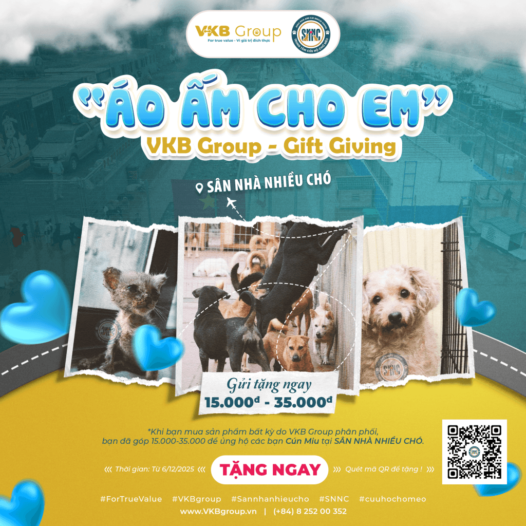 Áo ấm cho em - Vkb group gift giving