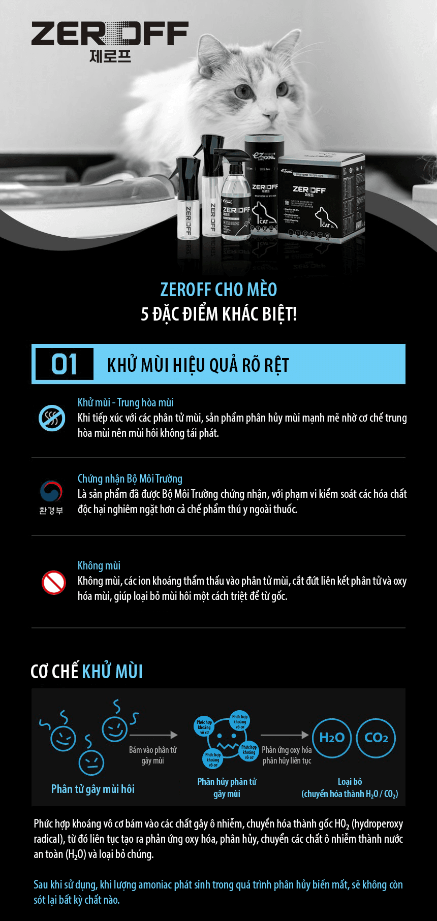 Xịt khử mùi tận gốc siêu tốc EZ SAFE PET