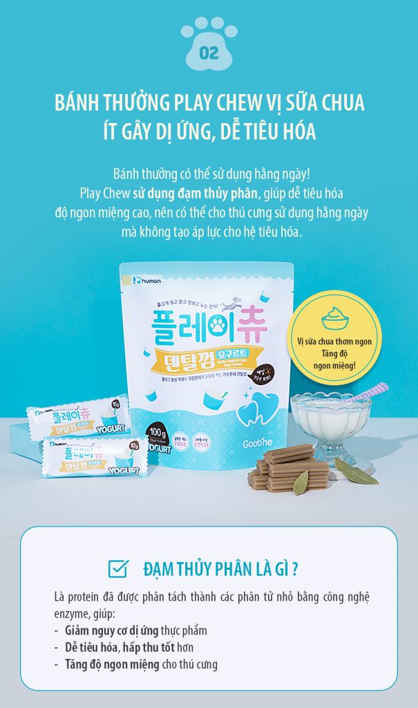 Bánh thưởng cho chó vị sữa chua hỗ trợ giảm cao răng, thơm miệng