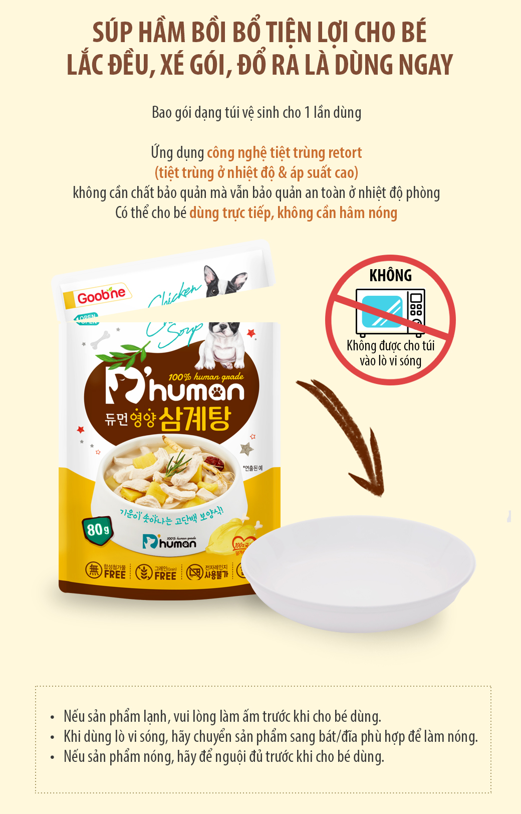 Súp gà hầm sâm bồi bổ thể lực cho Chó Dhuman 80g - Image 6