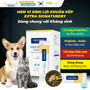 Men vi sinh lợi khuẩn kép Extra Signatureby cho Chó Mèo